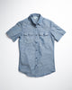 Kooth Brand Short Sleeve Workshirt Blue