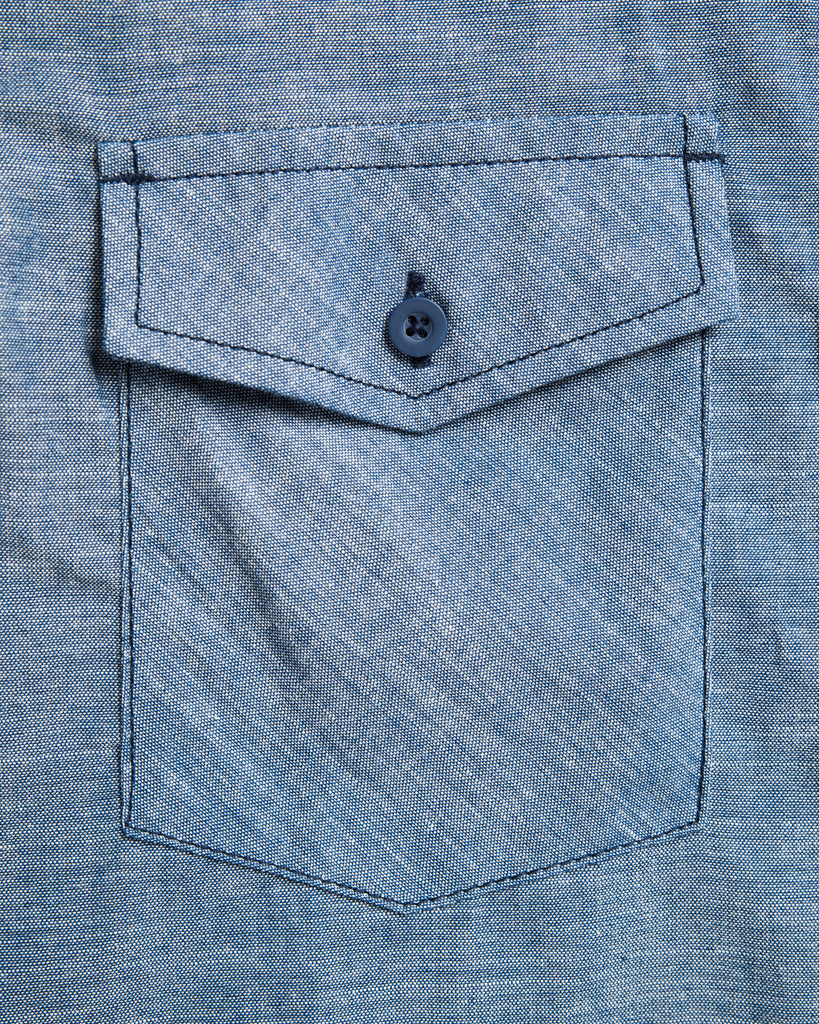 Kooth Brand Short Sleeve Workshirt Blue