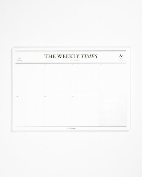 Times Desk Notepad Weekly