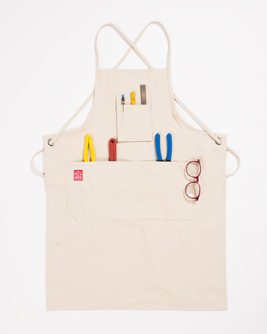 Hand-Eye Kitchen Apron Denim Double Stripe