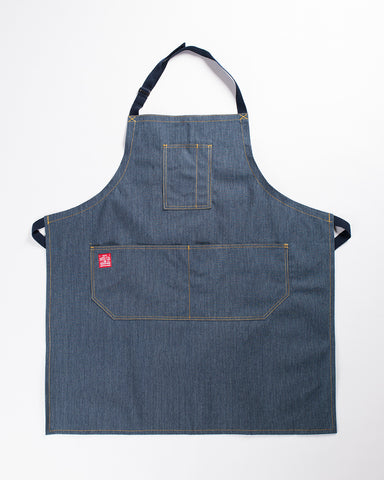 Hand-Eye Kitchen Apron Denim Double Stripe