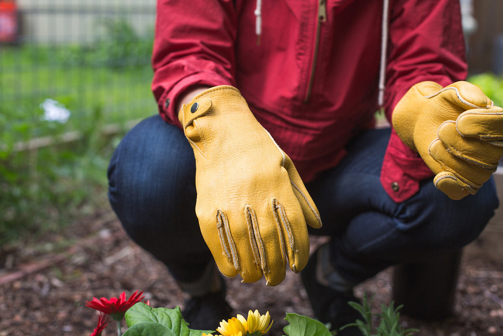 Geier Heavy Weight Elkskin Snap-Back Work Glove