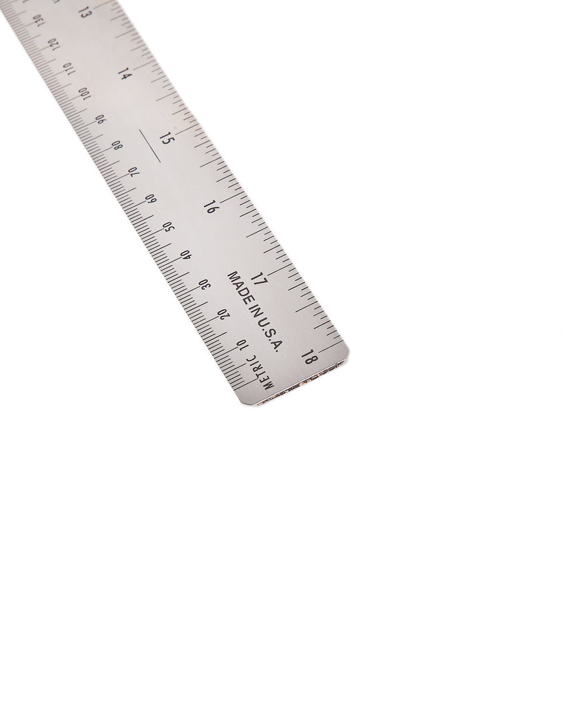 Gaebel Stainless Steel Cork-backed Ruler 18