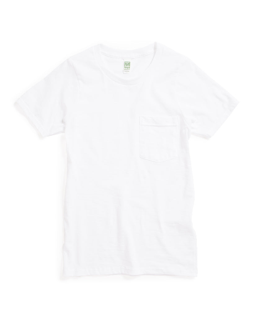 Organic Cotton Pocket Tee White