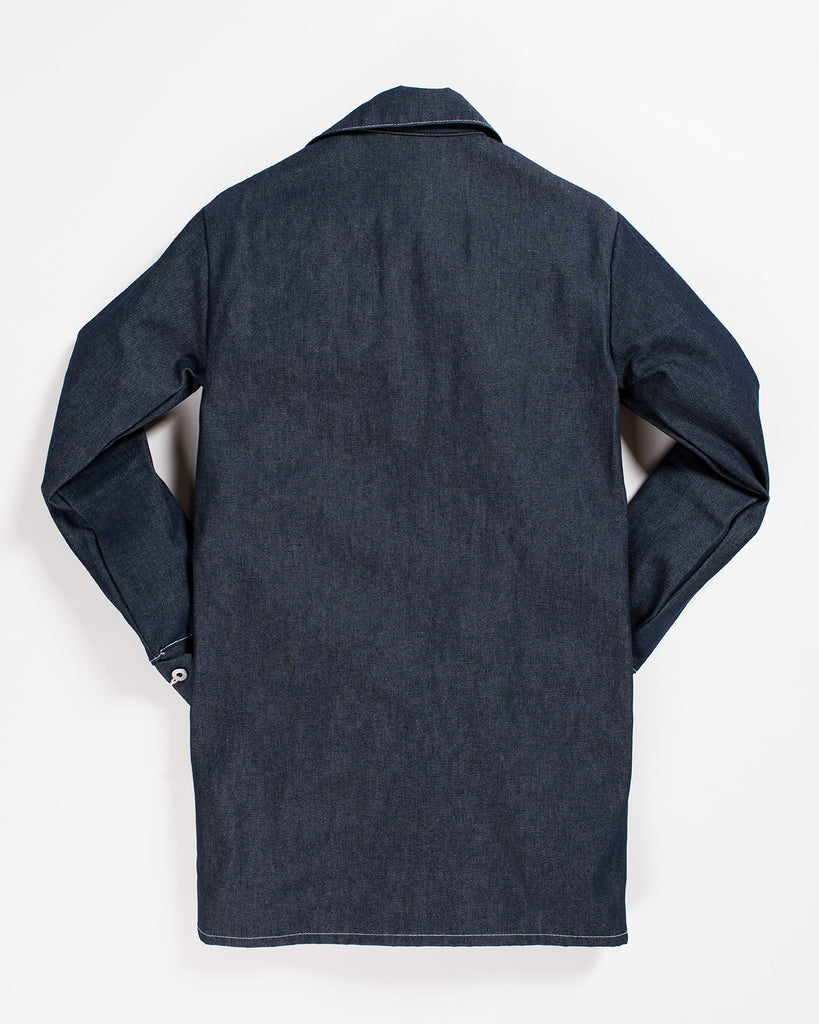 Pointer Long Jacket Indigo Denim