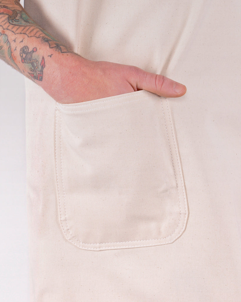 Pointer White Drill Shop Apron