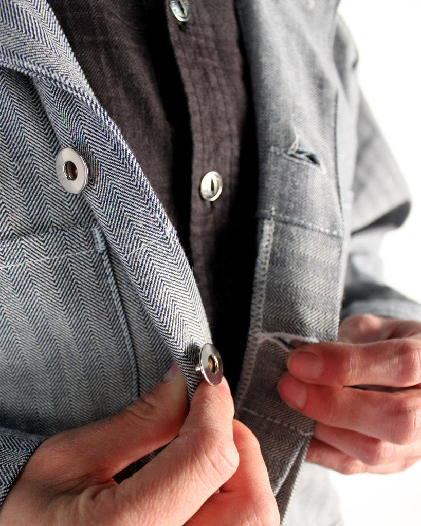 Universal Cotton Coveralls Herringbone Button – Hand-Eye Supply