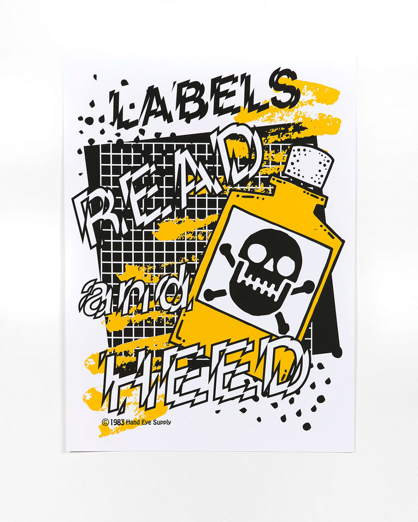 Labels: Read and Heed Safety Poster by Craig Wheat