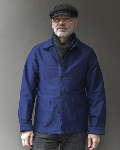 Le Laboureur Moleskin Work Jacket Navy